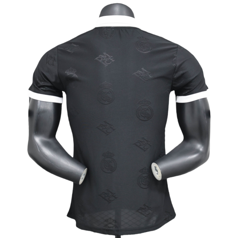Real Madrid Men's Polo Shirt Black 25-26