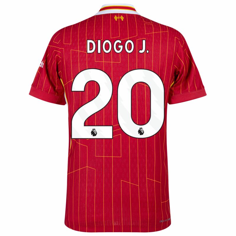 Liverpool  Home Diogo J. 20 Shirt 2024-2025 (Premier League) Player version Size： S-2XL