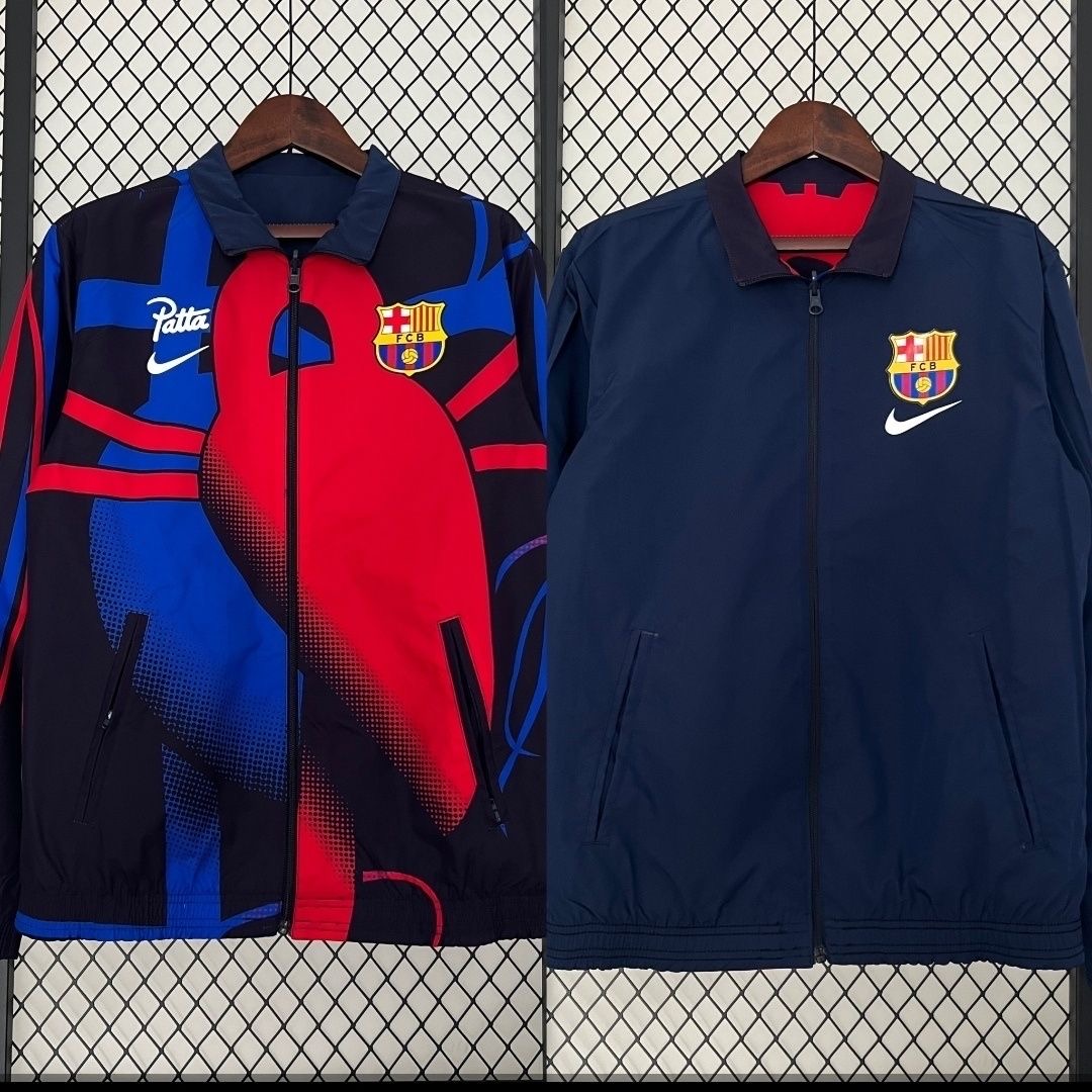 Barcelona Club 2023-24 Co Branded Double Sided Windbreaker