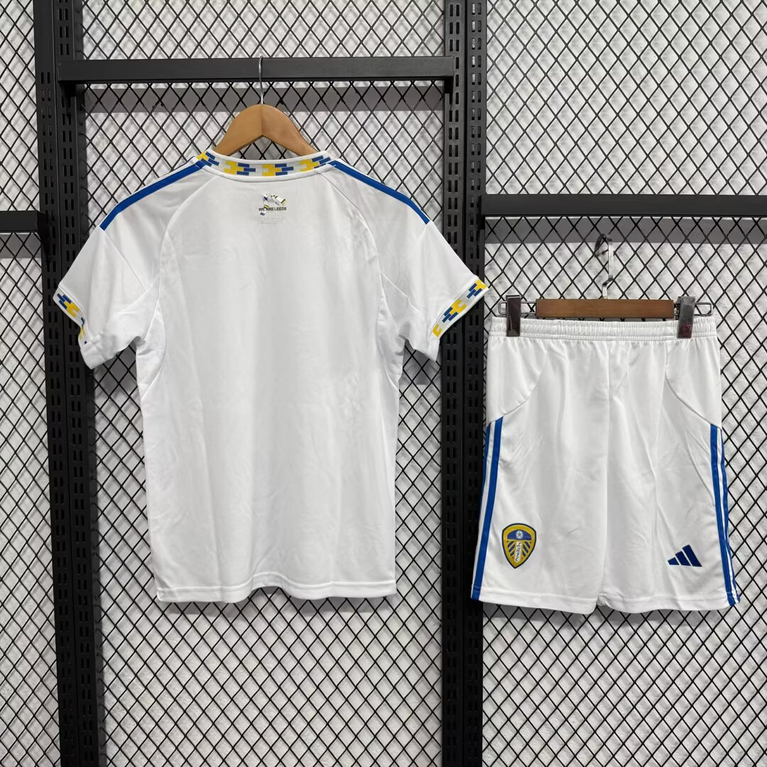 25-26 Kids Leeds United Home Jersey