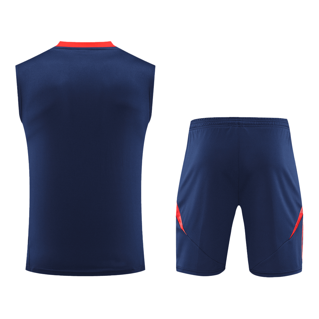 Manchester United Pre-Match Soccer Jersey Vest Kit(Jersey+Shorts) 2024-25