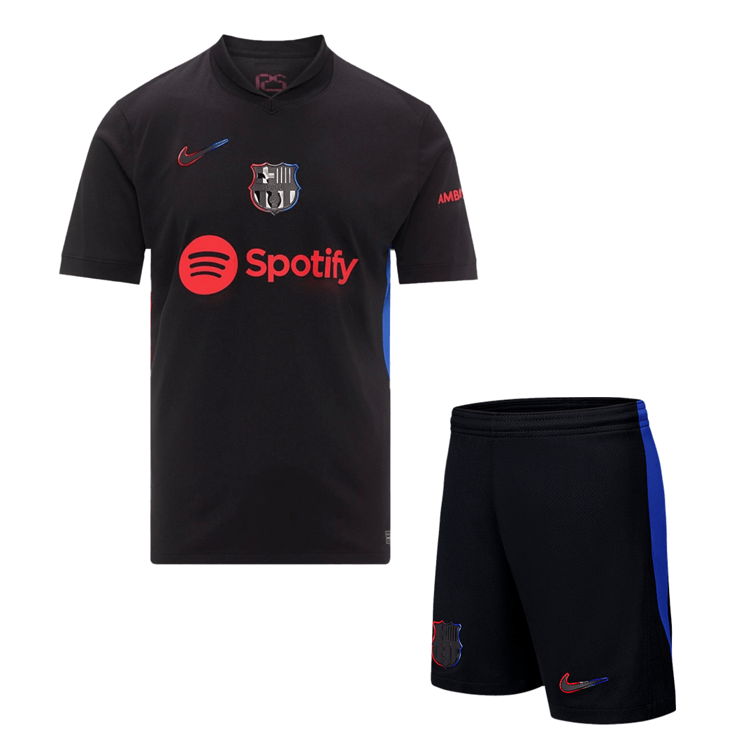 Barcelona Away Soccer Uniform Kits 2024-25