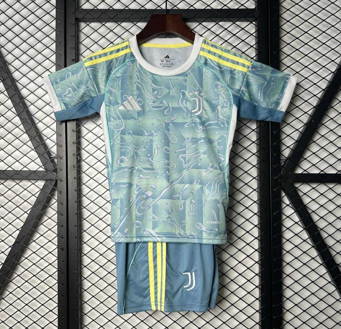 25-26 Kids Juventus Away 16-28 Jersey