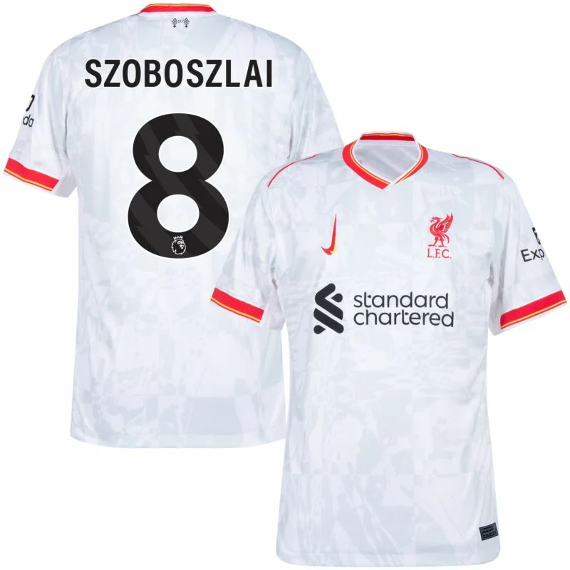 Liverpool Third Away Szoboszlai 8 Shirt 2024-2025 (Premier League) Size: S-4XL