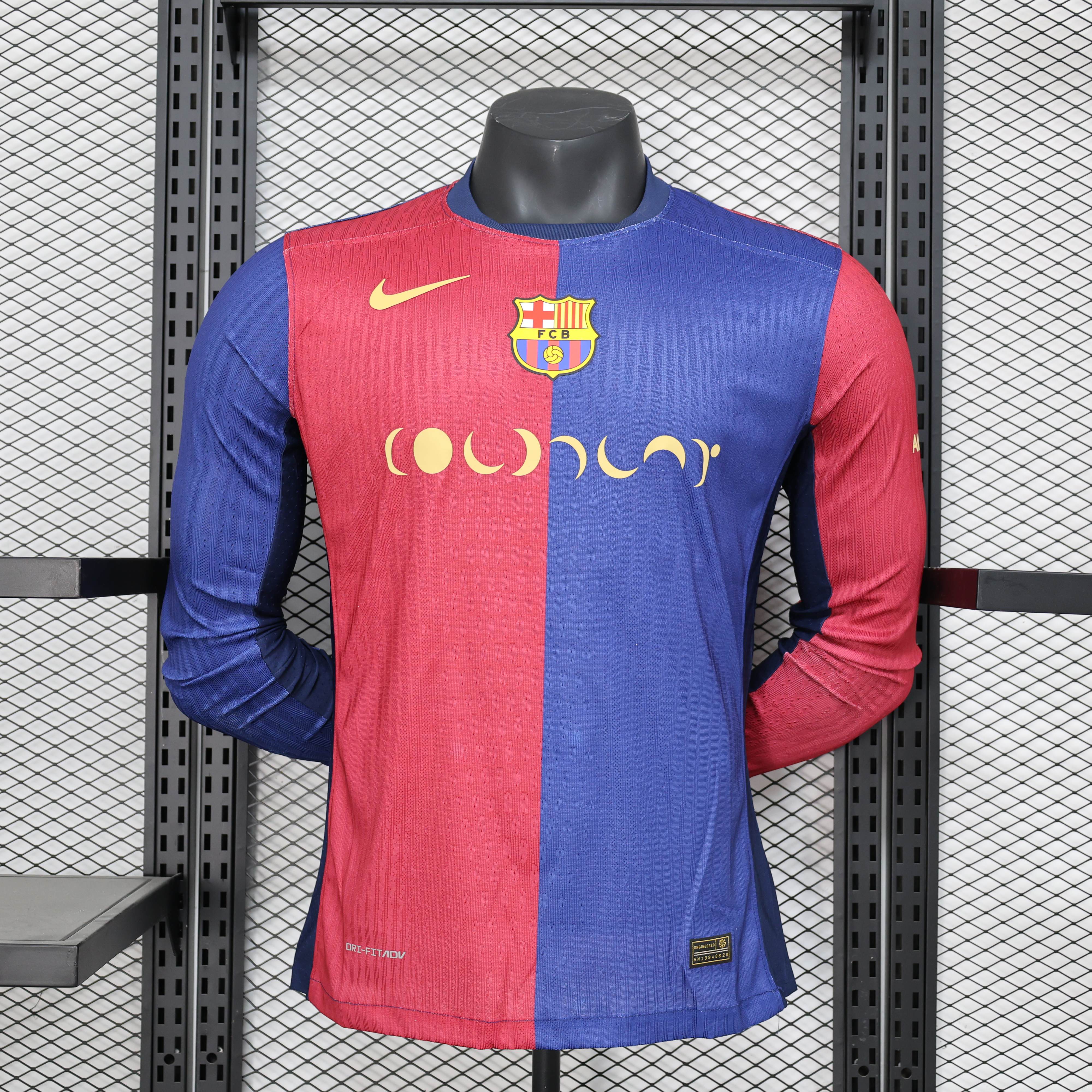 Barcelona x COLDPLAY Long sleeve Home Jersey Player Version 24-25 Shirt