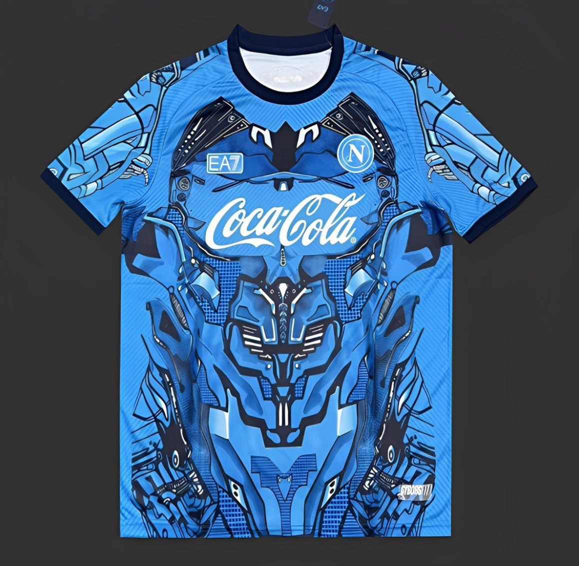 25-26 Napoli EA7 Blue with Robotic Armor Pattern Jersey