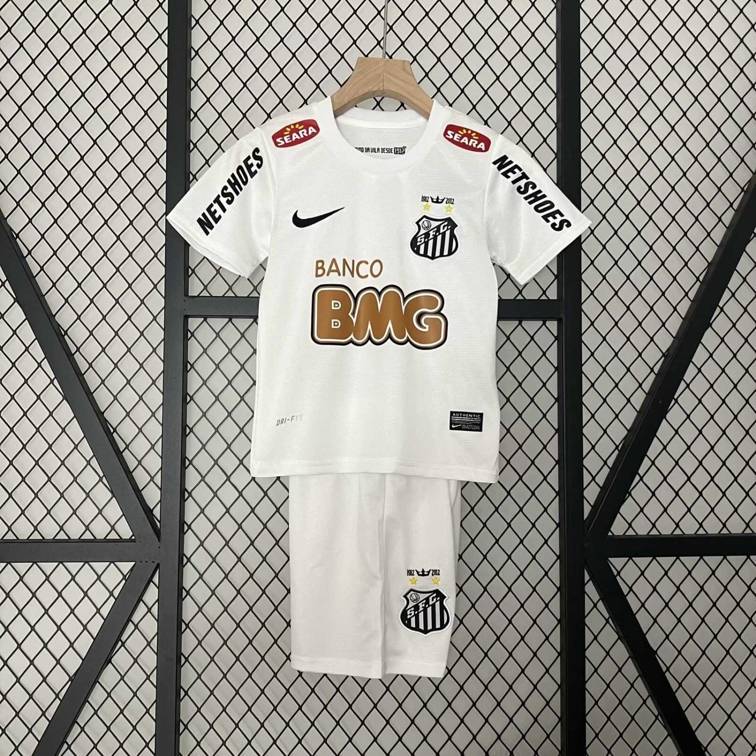 Santos FC Retro Kids Kits Jersey Home 2012-13