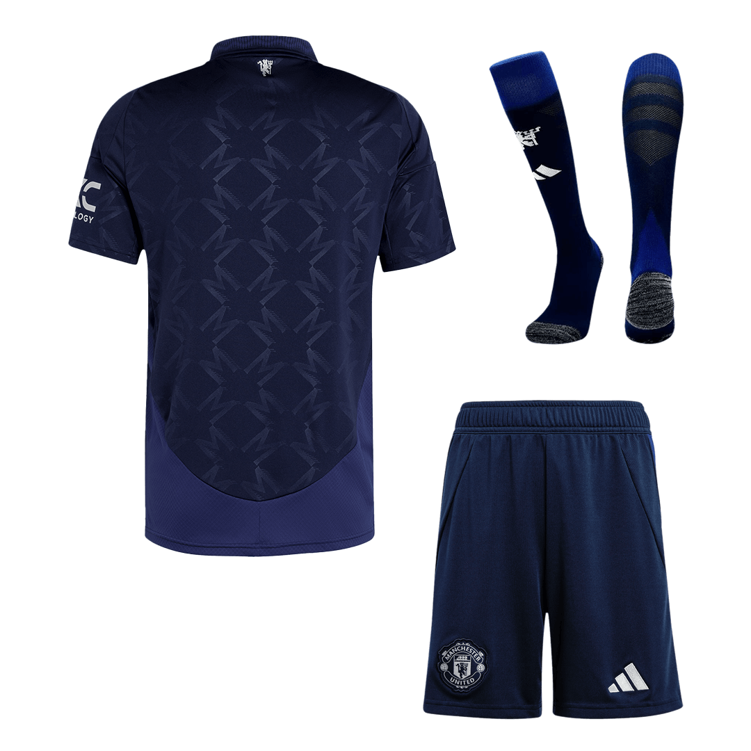 Manchester United Away Custom Full Soccer Kit 2024-25
