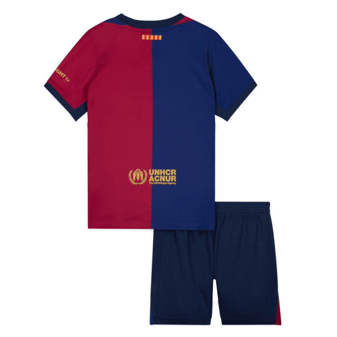 24-25 Kids Barcelona Home Kit(Jersey+Short)