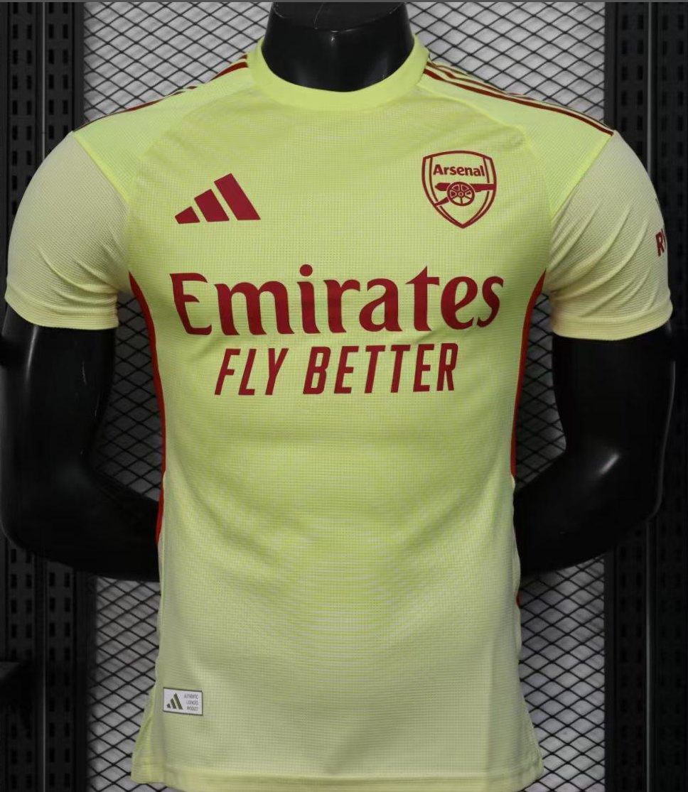 Player Version 25-26 Arsenal Home Yellow Goalkeeper Jersey
