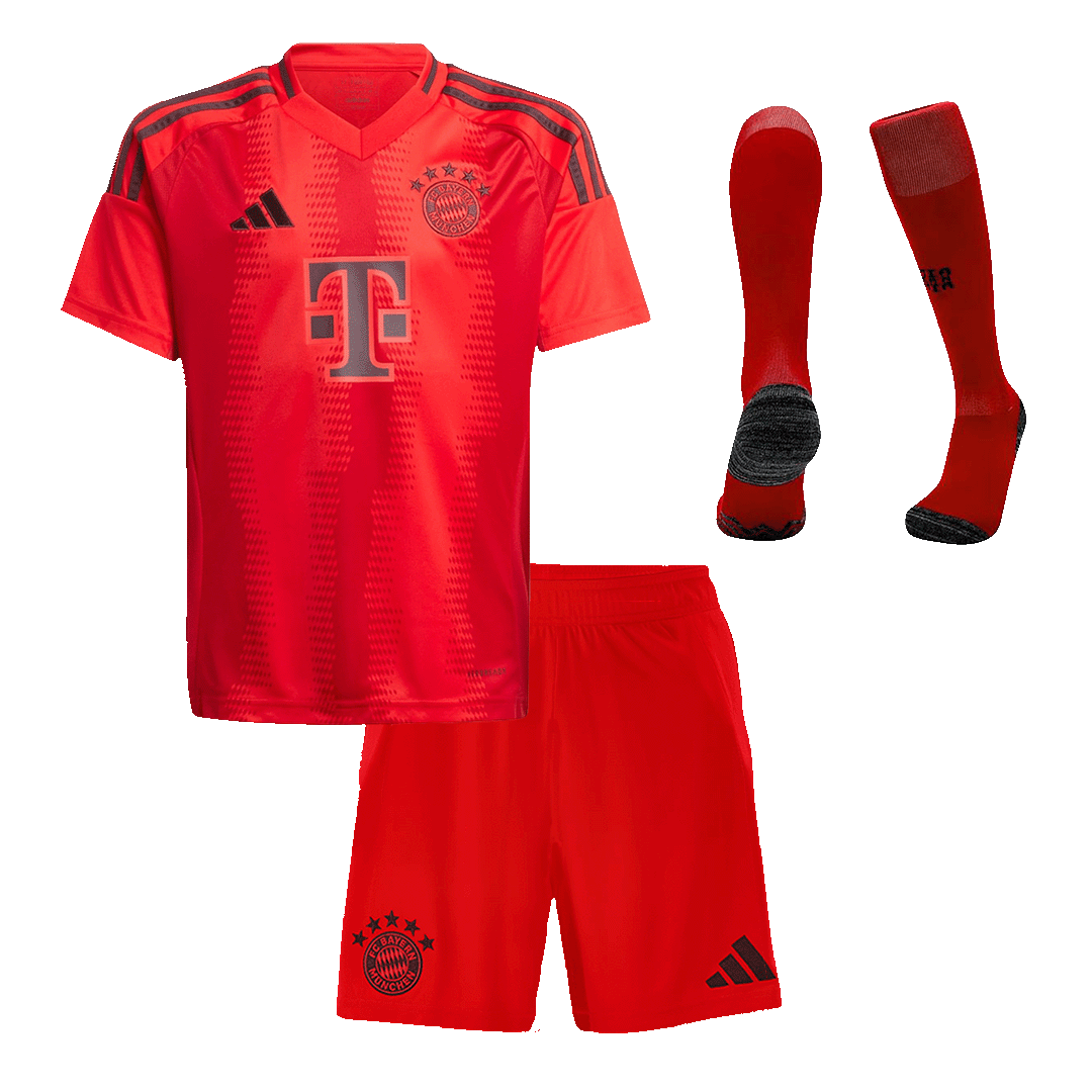 Kids Bayern Munich Custom Home Full Soccer Kits 2024-25