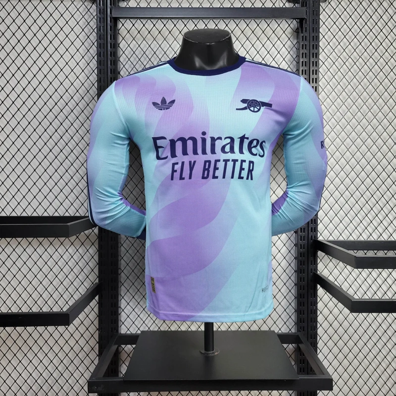 Arsenal Third Away Long Sleeve Jersey Player Version 2024-25