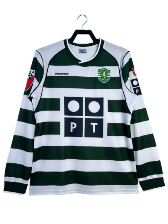 Sporting Lisbon Retro Home Long sleeve Jersey 2003-04
