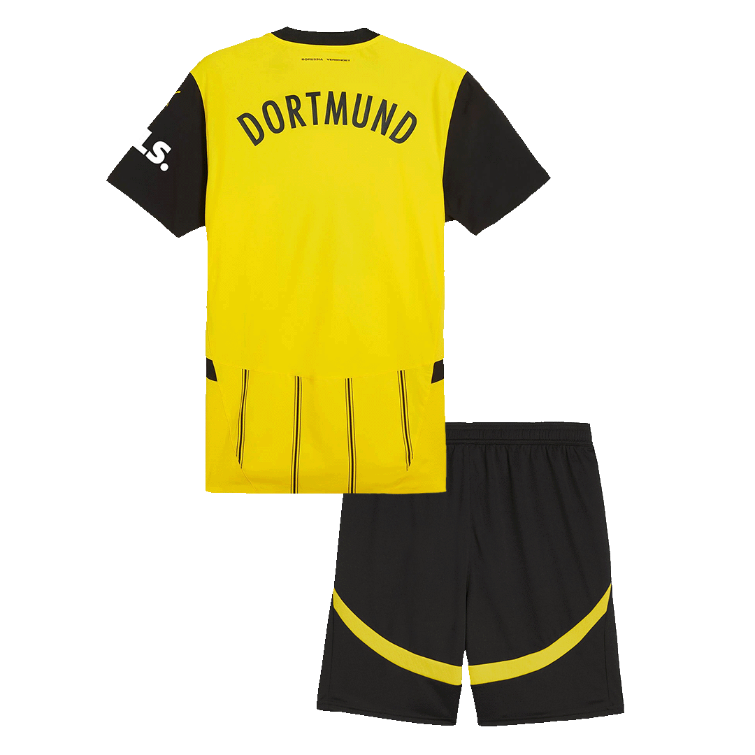 24-25 Borussia Dortmund Home Kids Kit Jersey+Shorts