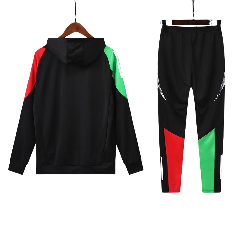 Adidas Arsenal 2024-25 Black Hooded Training Tracksuit Kits