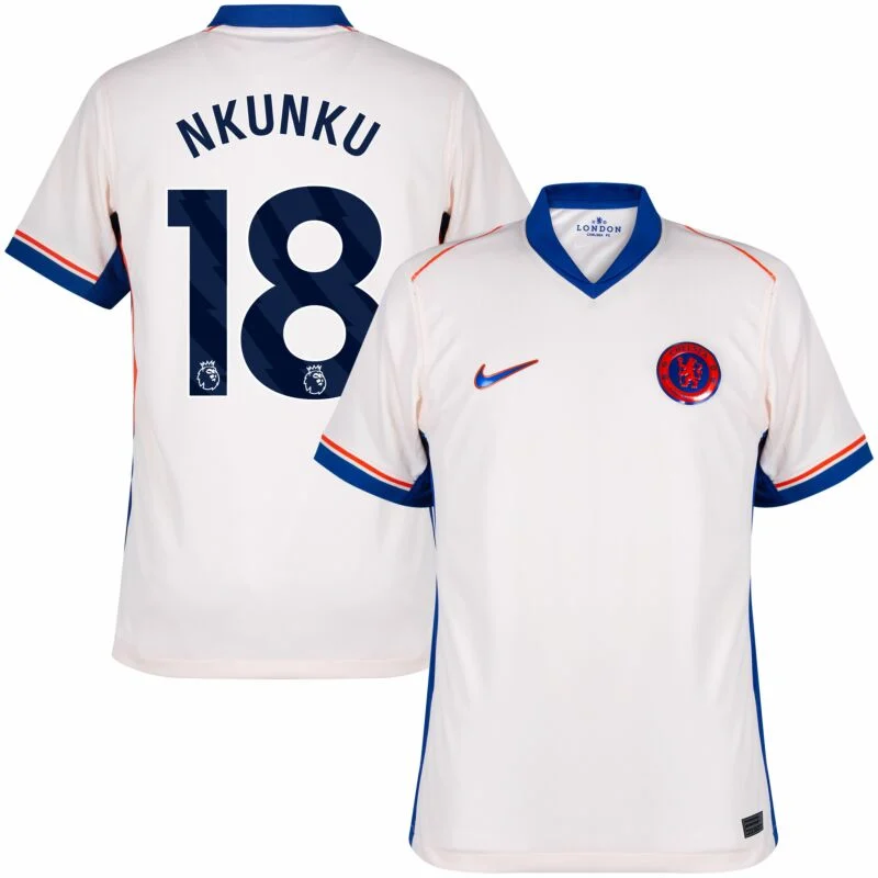 Chelsea Away Nkunku 18 Shirt 2024-2025 Size：S-4XL