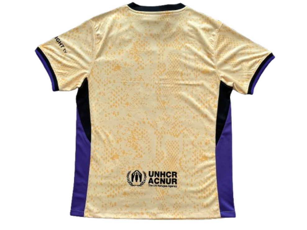 Barcelona 25-26 Away Yellow Soccer Jersey