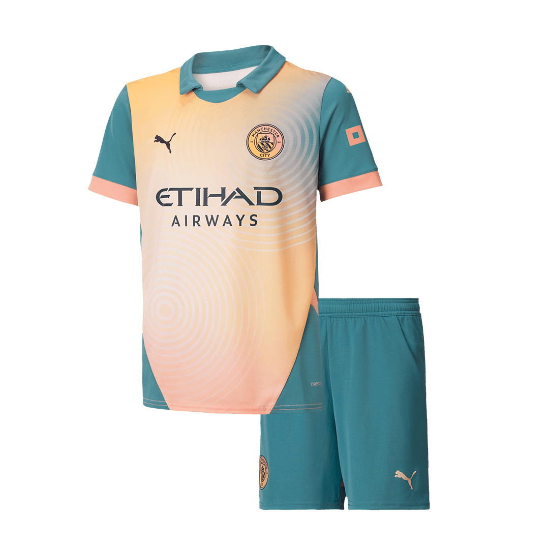 24-25 Manchester City Fourth Special Kids Kit Jersey+Shorts