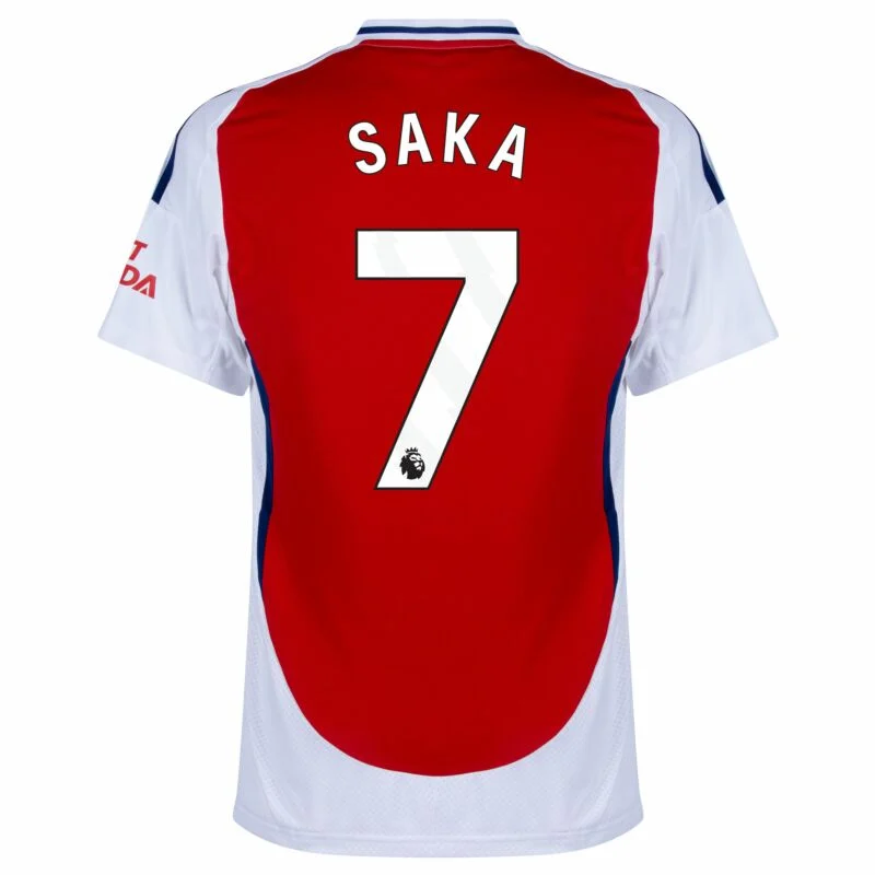 Arsenal Home Saka 7 Shirt 2024-2025 Player version Size：S-XXL