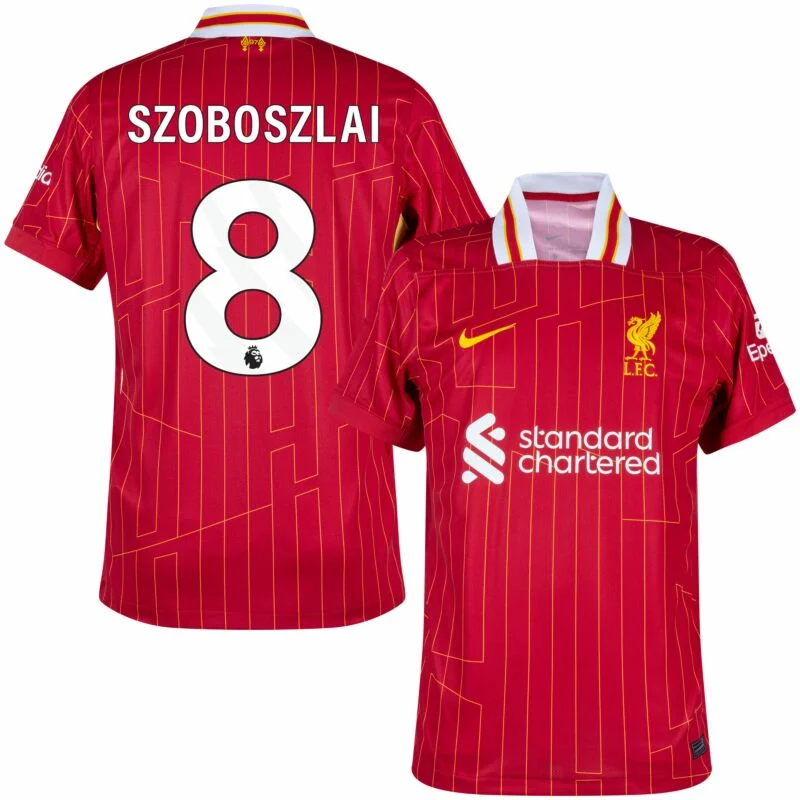 Liverpool Home Szoboszlai 8 Shirt 2024-2025 (Premier League) S-4XL