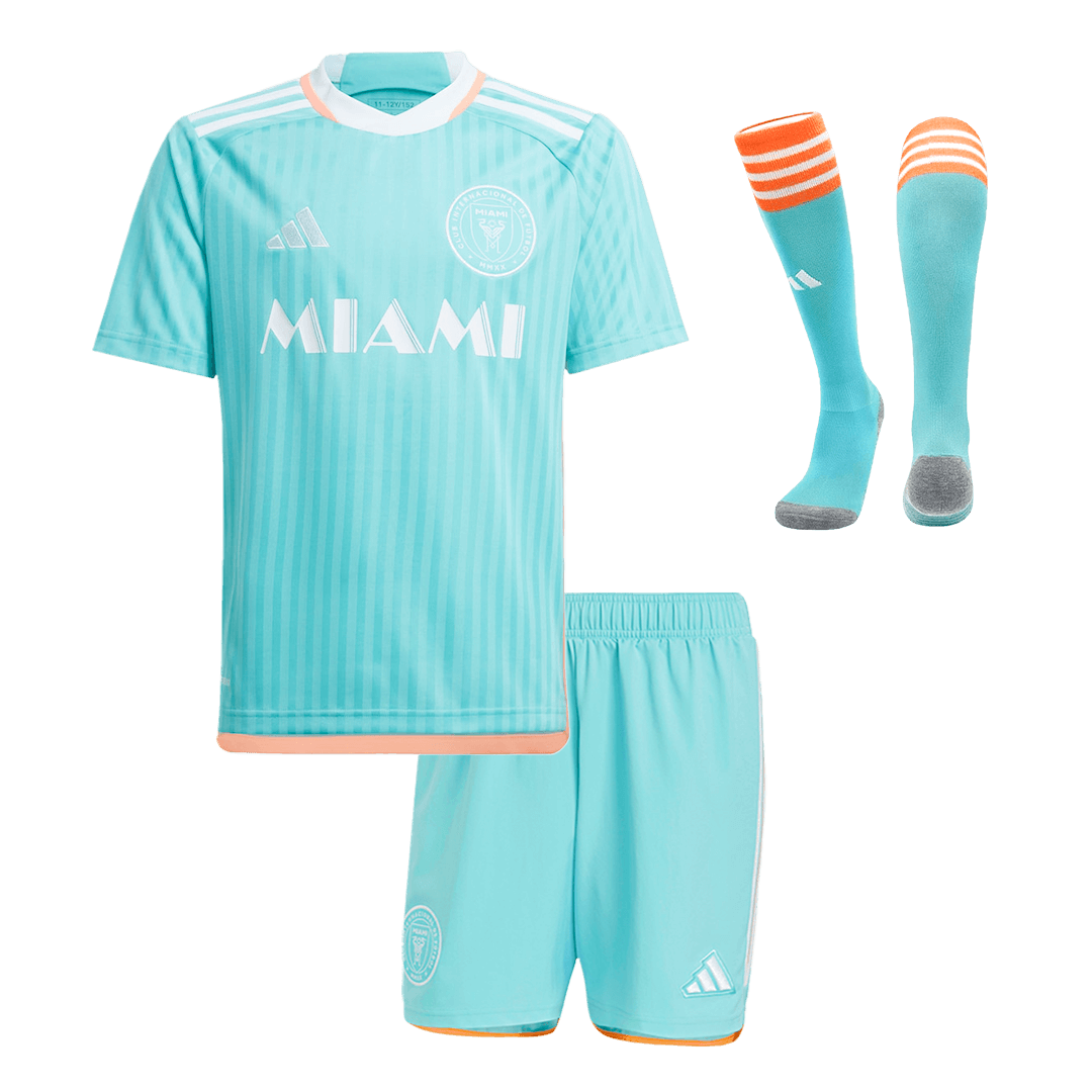 Kids Inter Miami CF Custom Third Away Full Soccer Kits 2024