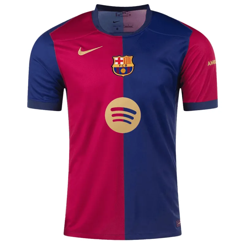 24-25 Barcelona Home Soccer Jersey Without Spofity Text