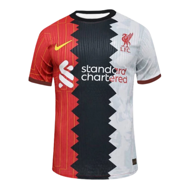 2024-25 Liverpool FC Black&Red&White tricolor soccer shirt football jerseys