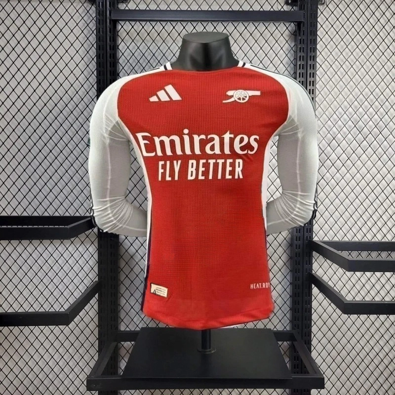 Arsenal Home Long Sleeve Jersey Player Version 2024-25