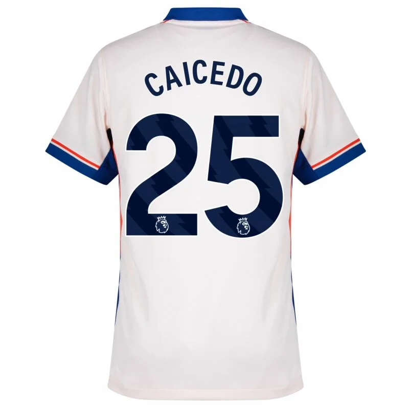 Chelsea Away Caicedo 25 Shirt 2024-2025 Size：S-4XL
