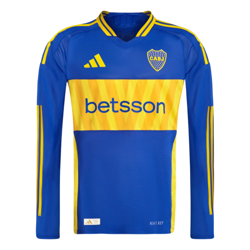 2024-25 Boca Juniors Home Long Sleeve Jersey Player Version