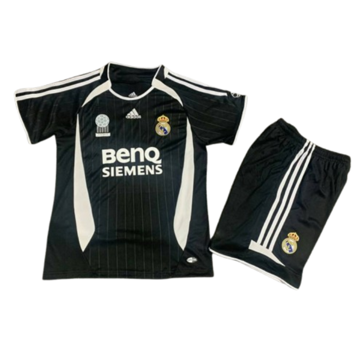 Real Madrid 06-07 Away Retro Kid Kits Vintage Youth Apparels Jersey