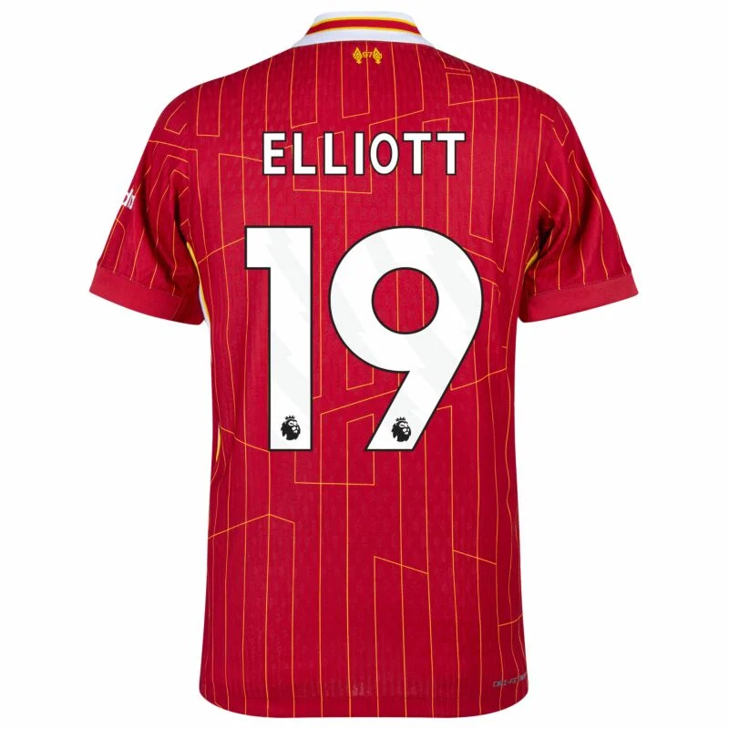 Liverpool  Home Elliott 19 Shirt 2024-2025 (Premier League) Player version Size: S-2XL