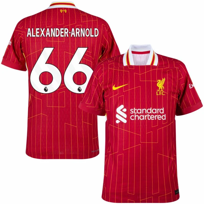Liverpool  Home Alexander-Arnold 66 Shirt 2024-2025 (Premier League)  Player version  Size：S-2XL
