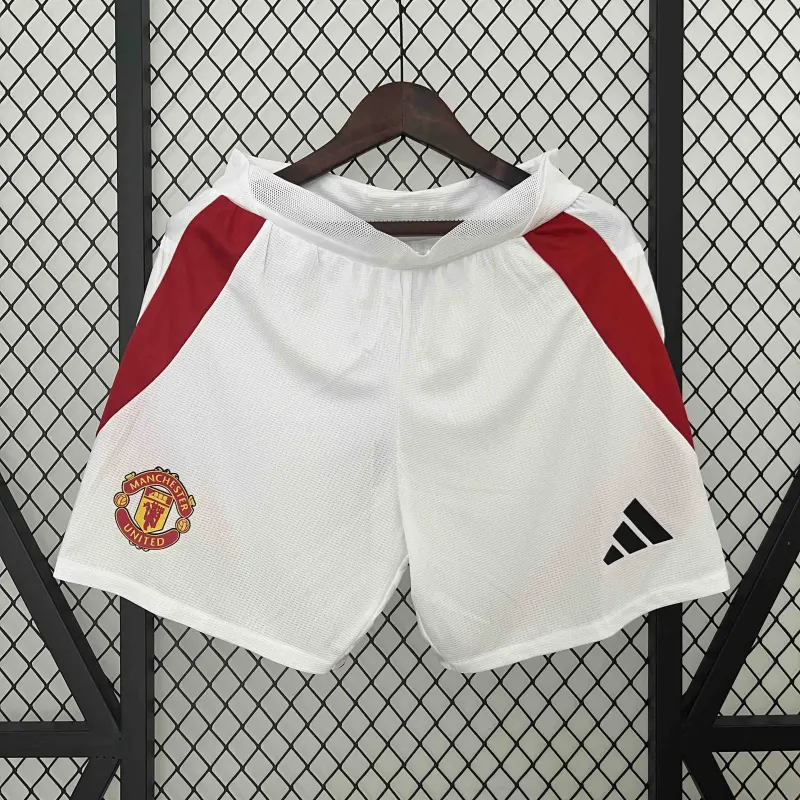 24-25 Manchester United Home Soccer Shorts