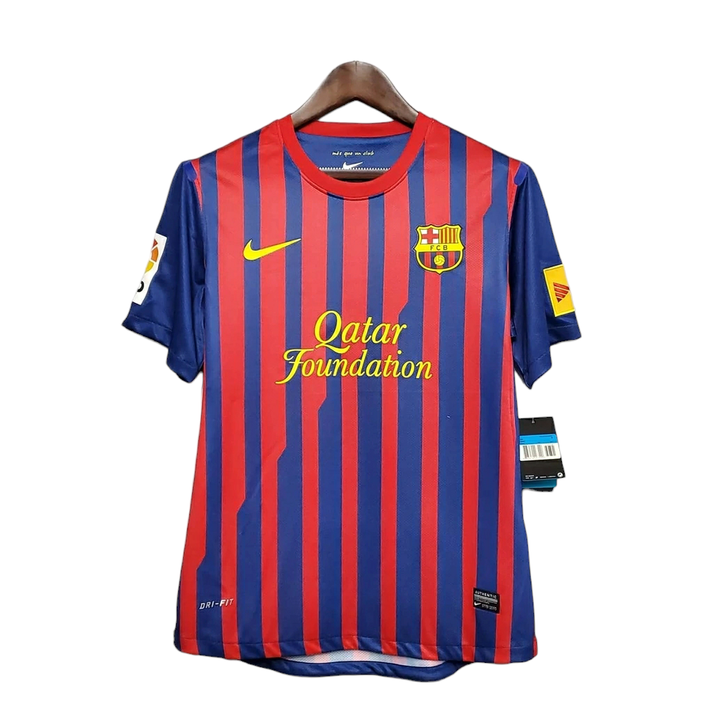 Nike Men Barcelona Retro Home Soccer Shirt 2011-12