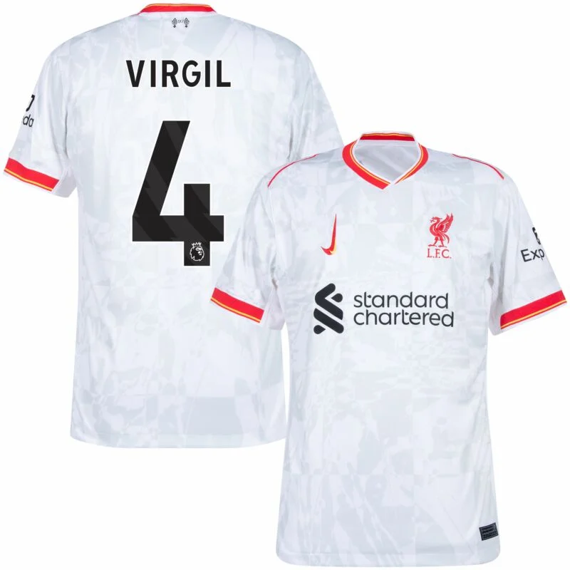 Liverpool Third Away Virgil 4 Shirt 2024-2025 (Premier League)  Size：S-4XL