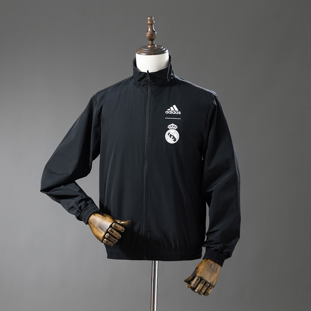 Real Madrid Reversible Jacket Windbreaker - Black&Black Dragon