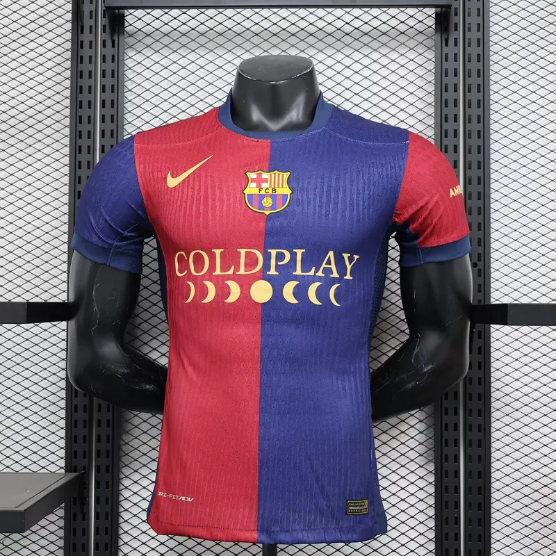 24-25 Barcelona Home COLDPLAY Player Edition Shirt Football Jersey