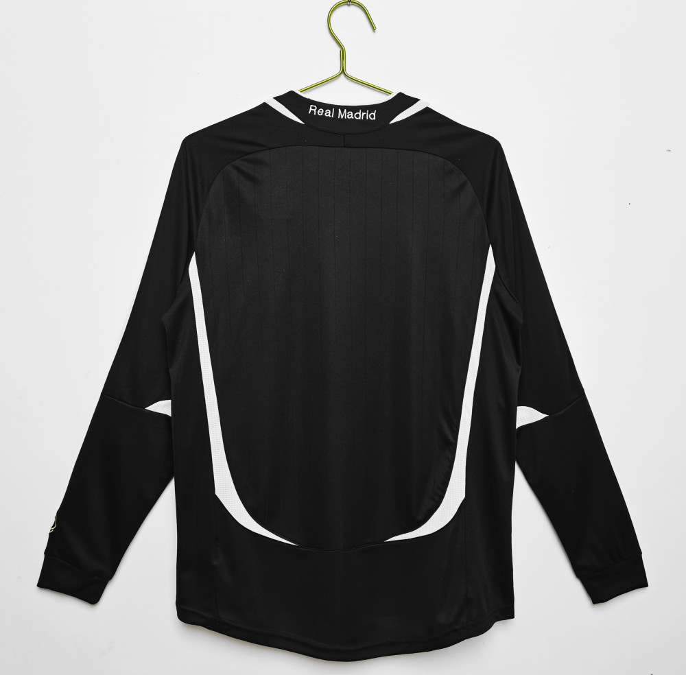 Adidas Real Madrid Retro Jersey Away Long Sleeve Soccer Shirt 2006-07