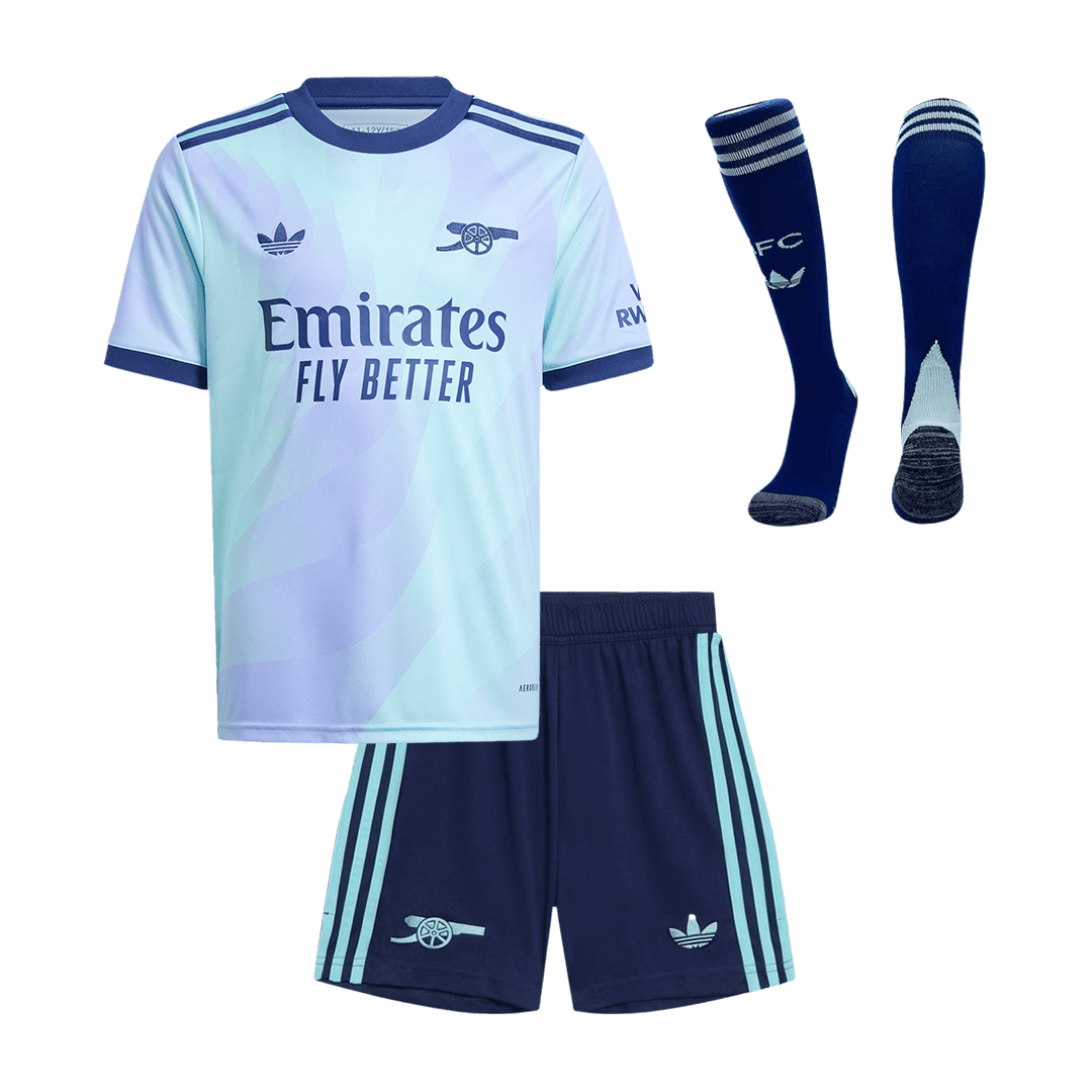 Kids Arsenal Custom Third Away Full Soccer Kits 2024-25