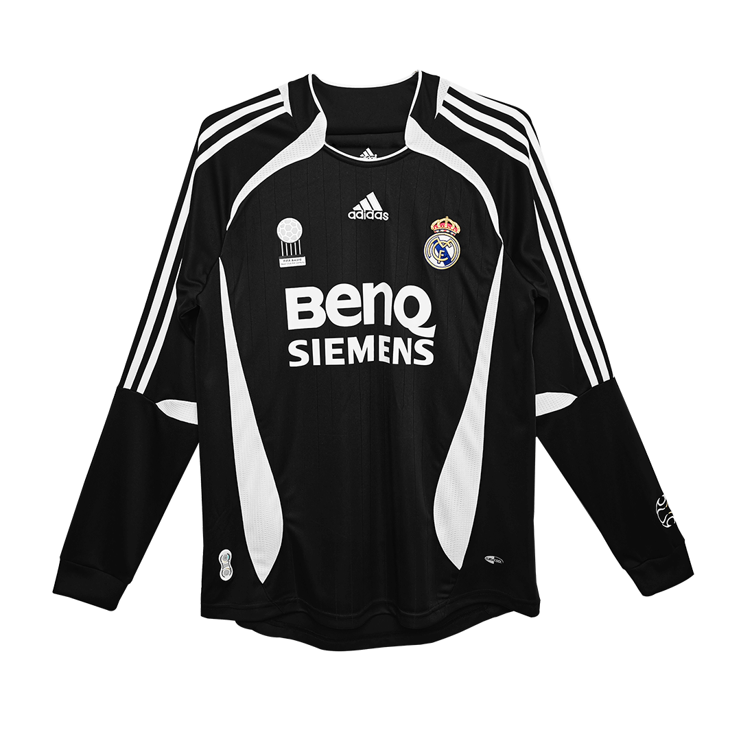 06-07 Real Madrid Away Retro Jersey Long Sleeve