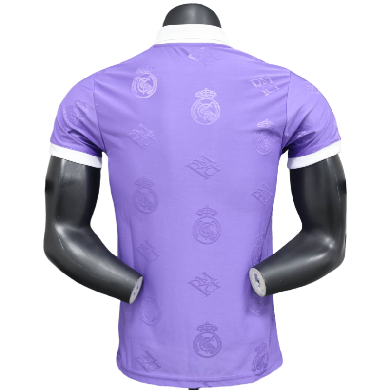 Real Madrid Men's Polo Shirt Purple 25-26