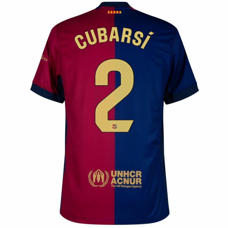 Barcelona Home Cubarsí 2 Shirt 2024-2025 (La Liga)  S-4XL