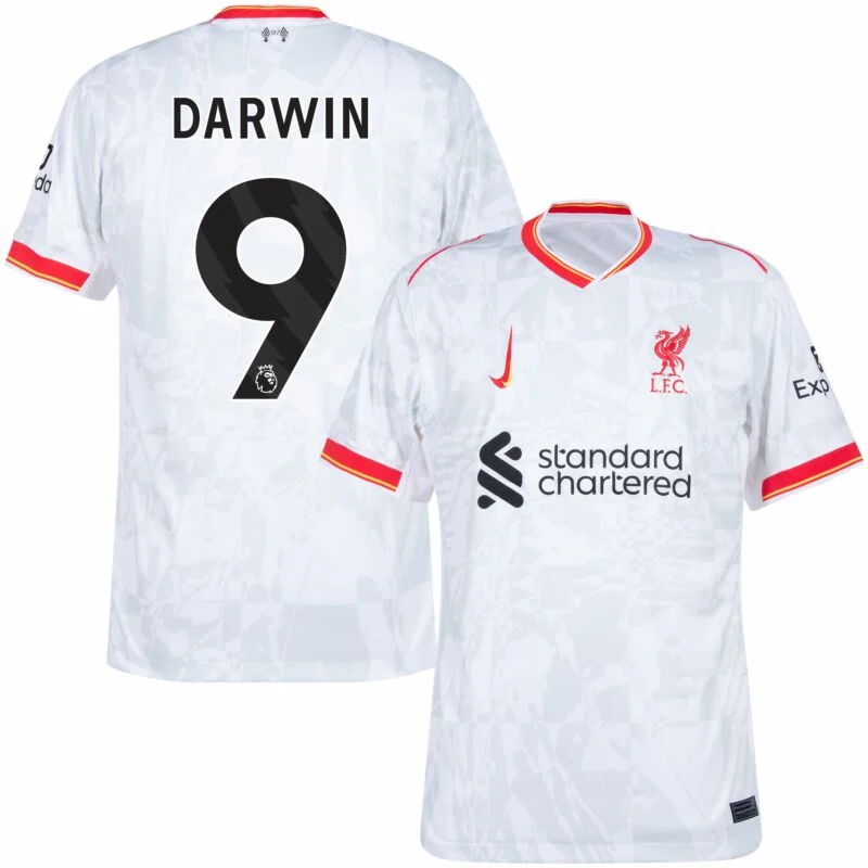 Liverpool Third Away  Darwin 9 Shirt 2024-2025 (Premier League) Size: S-4XL