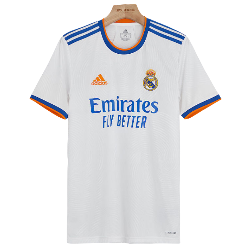 Real Madrid Home Soccer Jersey Retro Shirt 21-22