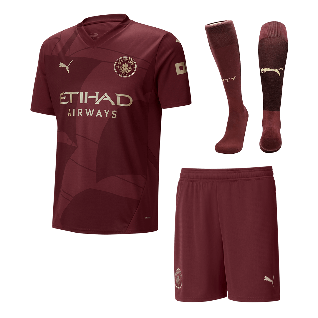 Manchester City Third Away Custom Full Soccer Kit 2024-25