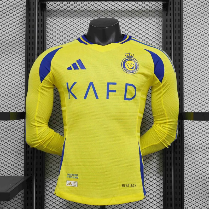 Al Nassr Home Long Sleeve Jersey Player Version 2024-25