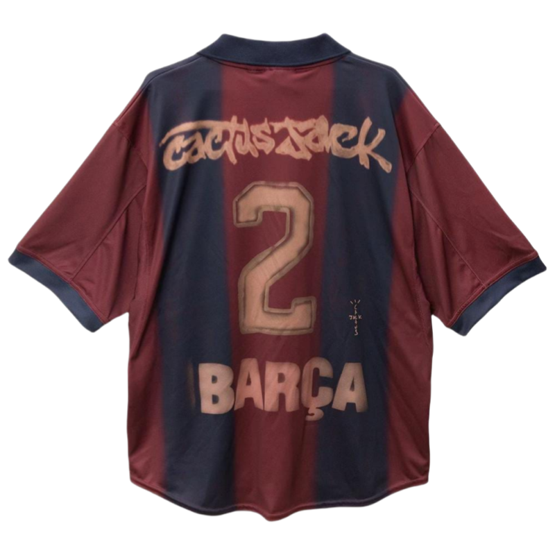 Barcelona X Travis Scott Home Shirt Soccer Jersey 25-26 Non-Customize