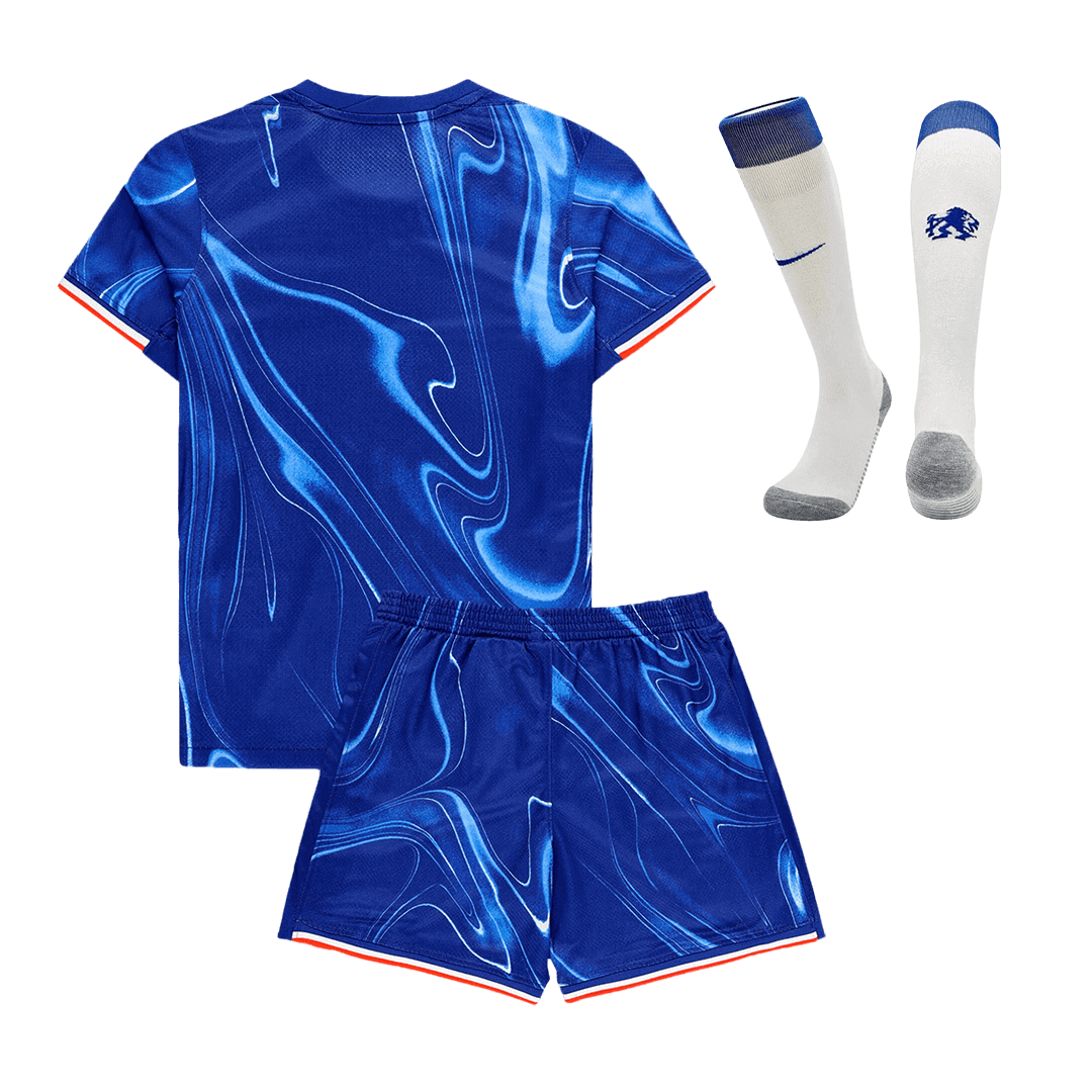 Kids Chelsea Custom Home Full Soccer Kits 2024-25