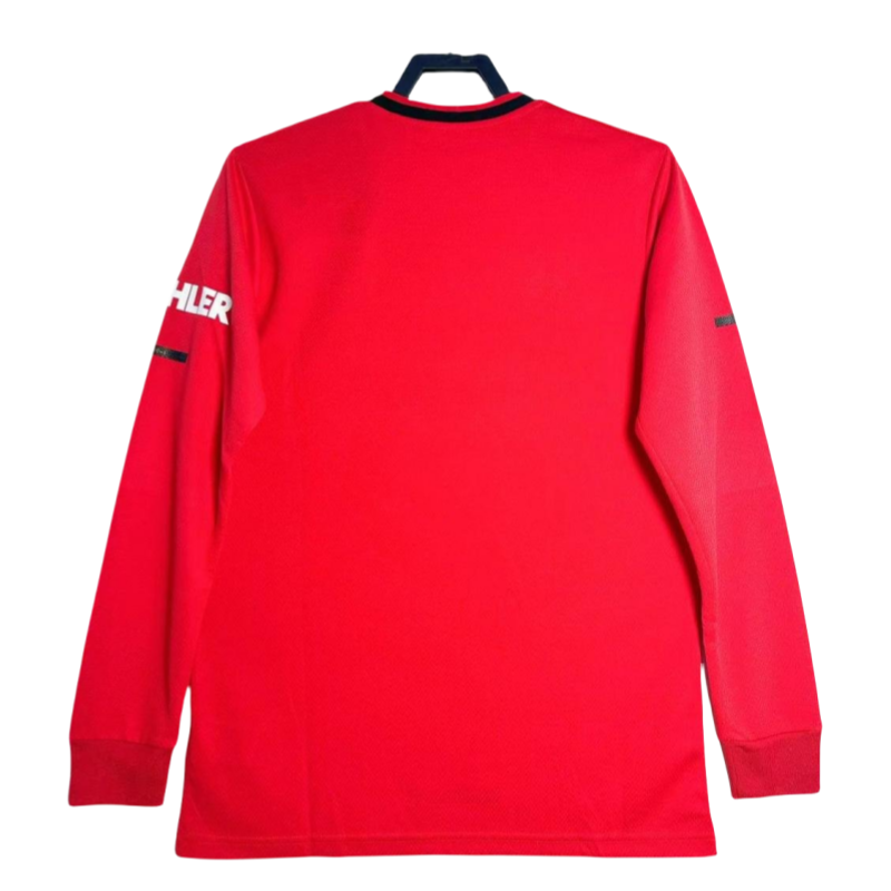 Retro Manchester United Home  Long Sleeve  Football Shirt 2019-2020